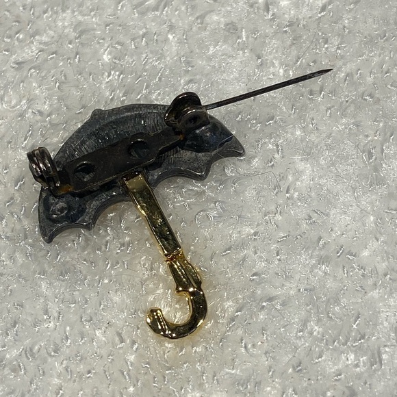 Red Cross Responder Umbrella Brooch Pin with Gold Handle - Picture 5 of 9